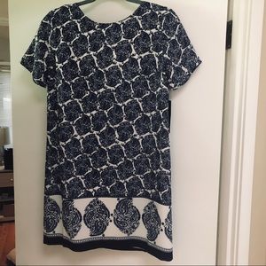 Lulus Nay and White Shift Dress